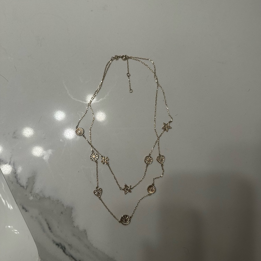 Tory Burch Gold Layered Necklace